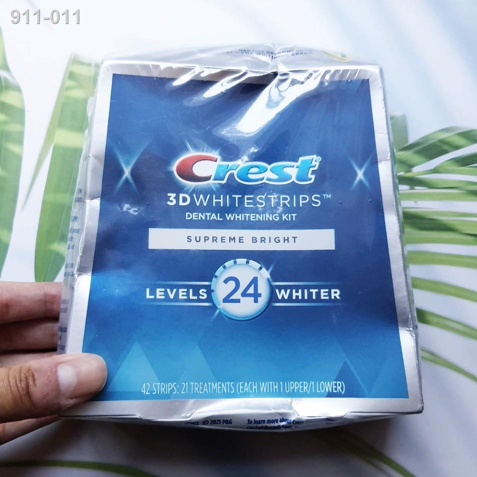 ¤แผ่นฟอกฟันขาว Whitestrips Supreme Bright Teeth Whitening Kit, Levels