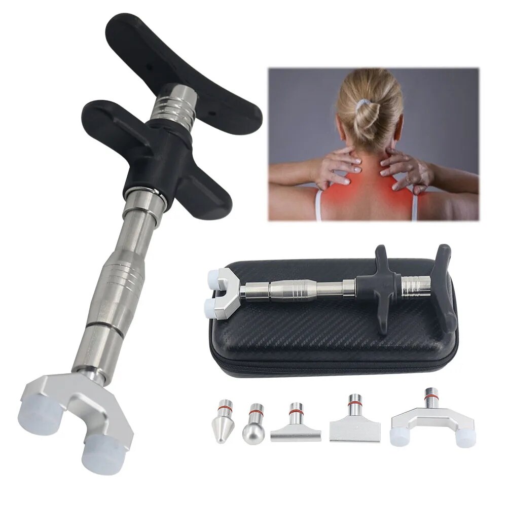 44i Manual Chiropractic Adjusting Tools Spine Correction Gun With 6