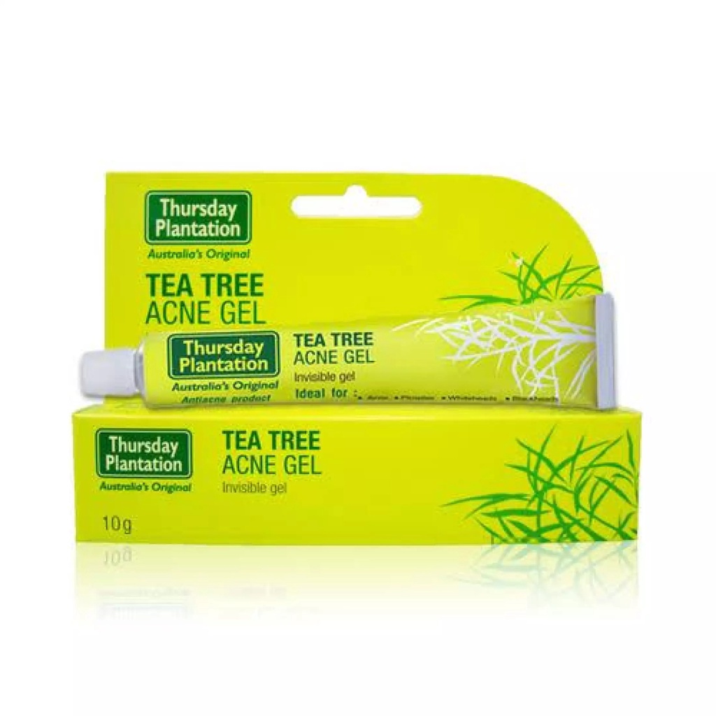 พร้อมส่ง-thursday-plantation-tea-tree-acne-gel-เจลแต้มสิว-จากส่วนผสมของน้ำมันทีทรีบริสุทธิ์-10-กรัม-1-กล่อง