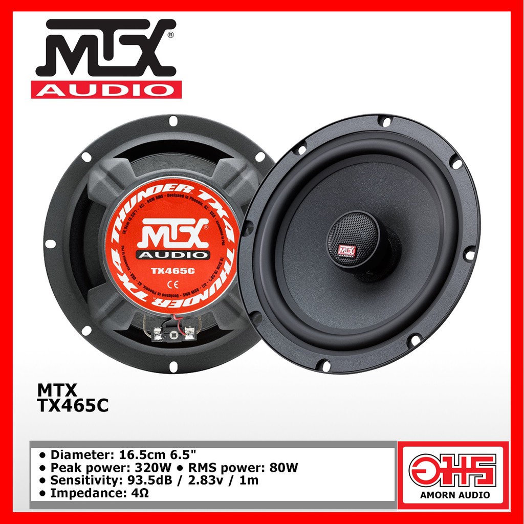 mtx-tx465c-ลำโพงแกนร่วม-6-5-นิ้ว-peak-power-320w-rms-power-80w-amornaudio-อมรออดิโอ