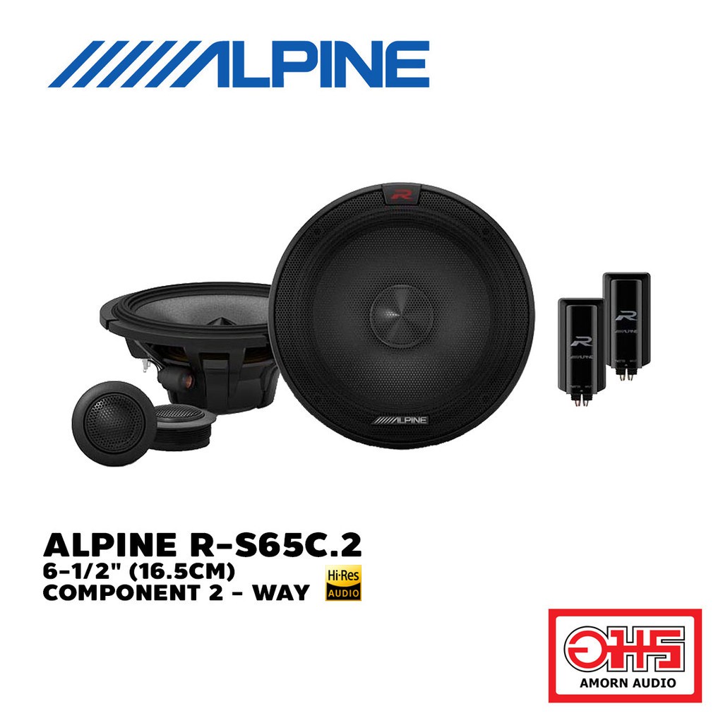 alpine-r-s65c-2-6-1-2-16-5cm-component-2way-speaker-ลำโพงรุ่น-r-ซีรีส์-100-watts-rms-amor