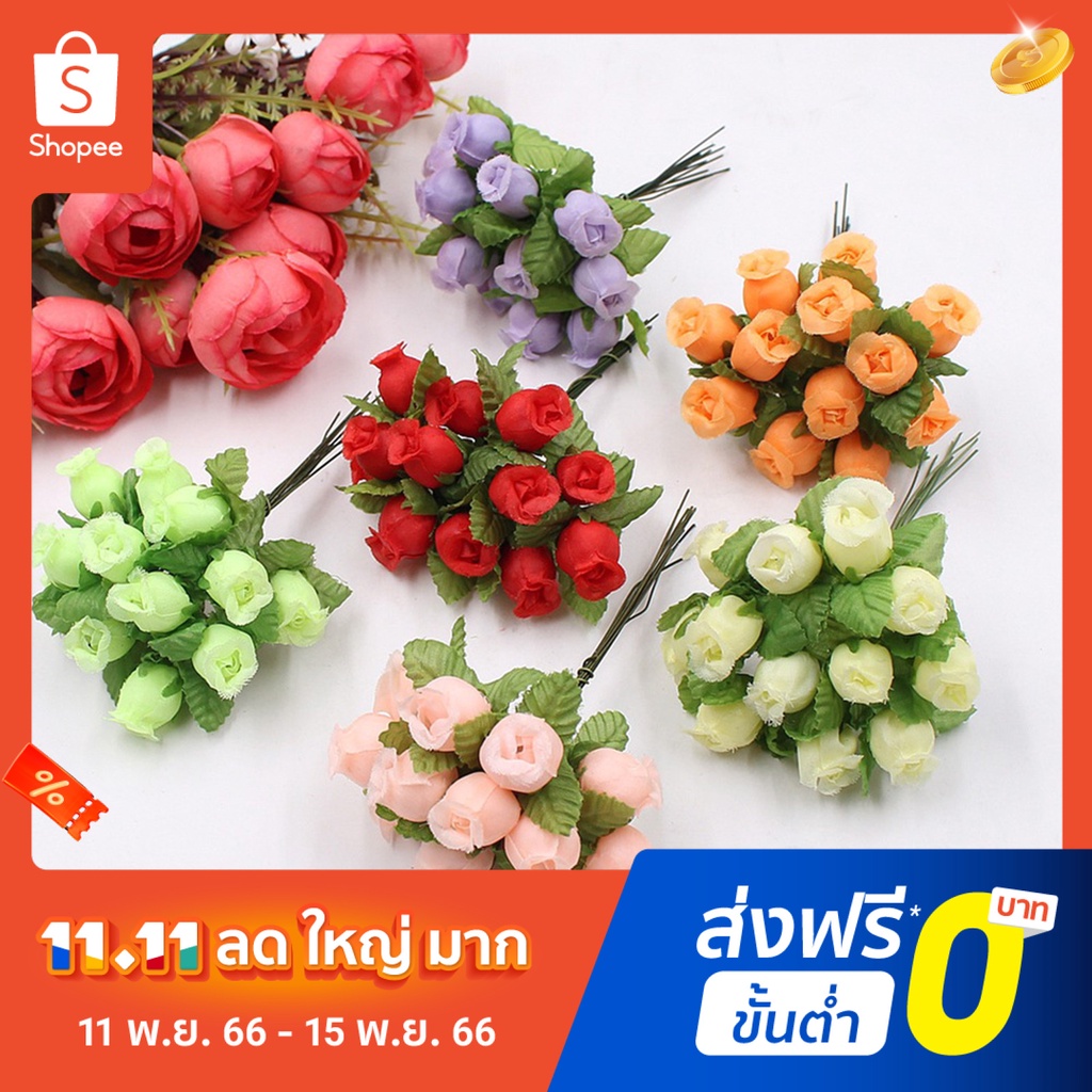 pota-12pcs-bouquet-durable-artificial-rose-for-bedroom-lifelike-rose-flowers-odorless