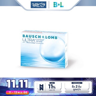 Bausch &amp; Lomb คอนแทคเลนส์ใส รายเดือน บลอช แอนด์ ลอมบ์ รุ่น ULTRA จำนวน/กล่อง 2 ชิ้น - BV