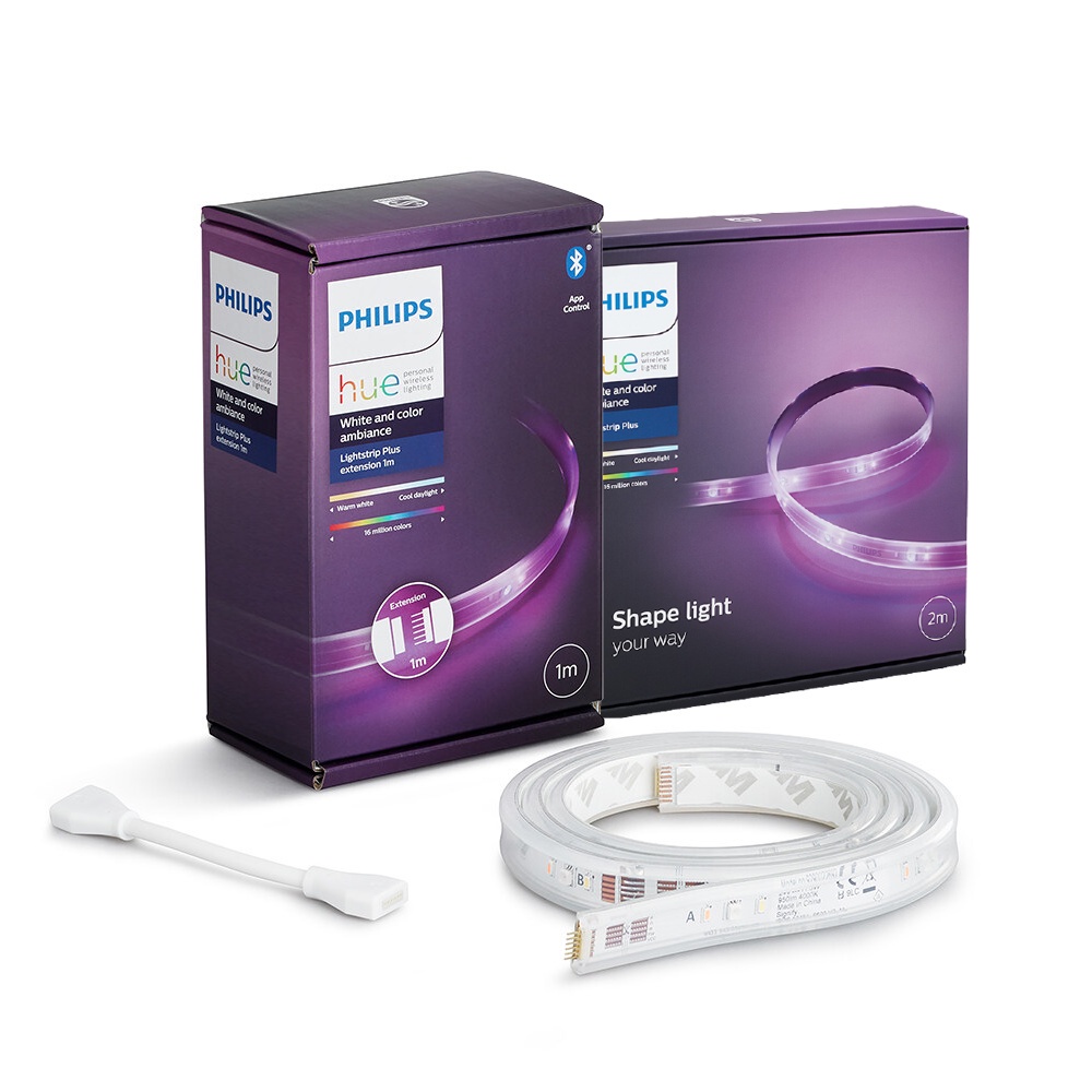 แพ็กคู่2m+1m] Philips Hue LightStrip ไฟเส้นอัจฉริยะ RGB ชุดเริ่ม