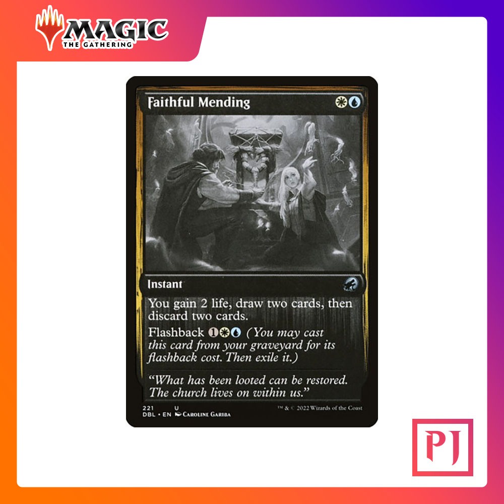 [MTG] Faithful Mending [DBL] [MULTI] [UNCOM] [NORMAL] [ENG] (การ์ดเมจิค ...