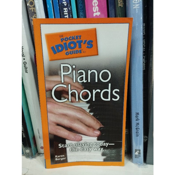 THE POCKET IDIOT GUIDE - PIANO CHORDS/9781592574599/ปกในเหลืองลดพิเศษ | Shopee Thailand