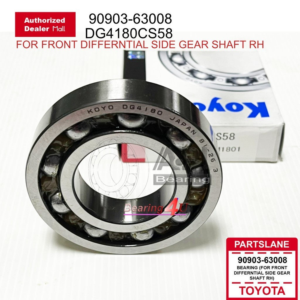 KOYO ลูกปืนเกียร์ DG 4180 CS58*KOYO bearing 90903-63008 Toyota OEM ...
