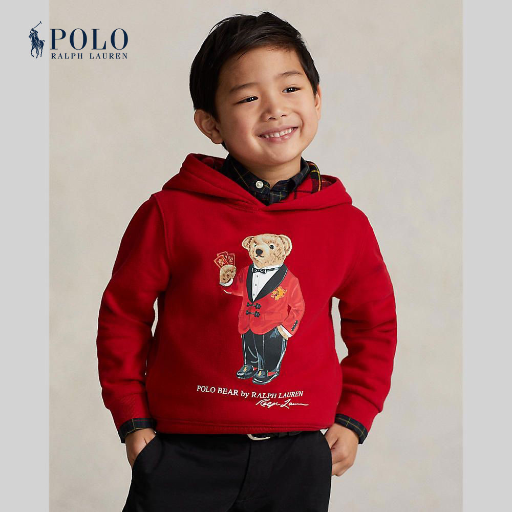 Polo bear hoodie kids outlet