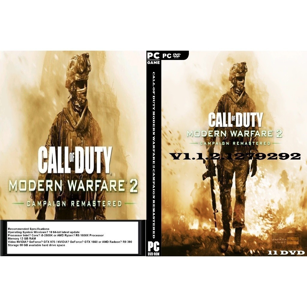 แผ่น Game PC Call of Duty Modern Warfare 2 Campaign Remastered (11DVD ...