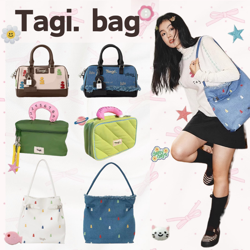 แท้ Tagi Commuter กระเป๋าถือ crossbody bag ผ้าแคนวาส กระเป๋าใส่ ...