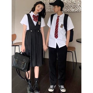 ❏﹍✾เครื่องแบบนักเรียนเกาหลีเหมาะกับสไตล์อังกฤษเรียบง่ายวิทยาลัยญี่ปุ่น jk เครื่องแบบมัธยมศึกษาตอนต้นวิทยาลัยนักเรียนประส