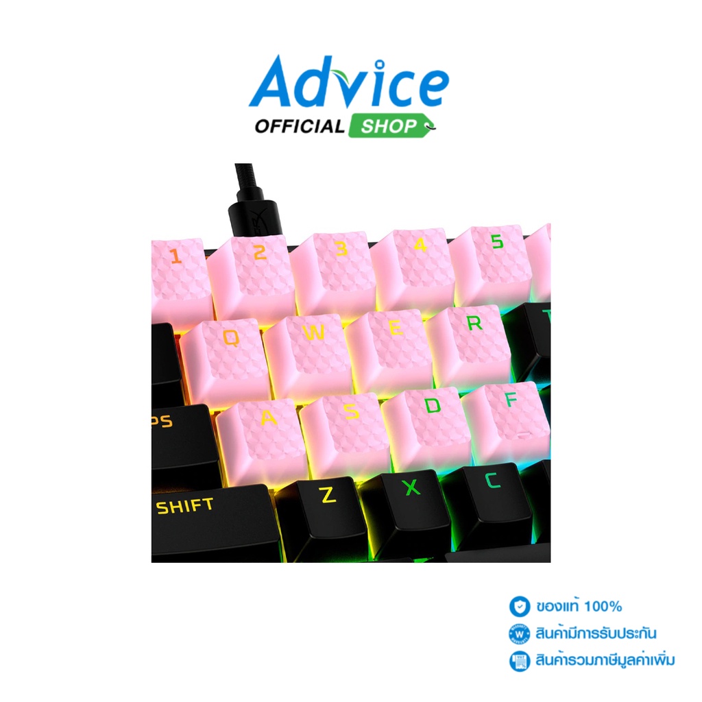 HYPERX KEYCAPS RUBBER PINK US - A0144540 | Shopee Thailand