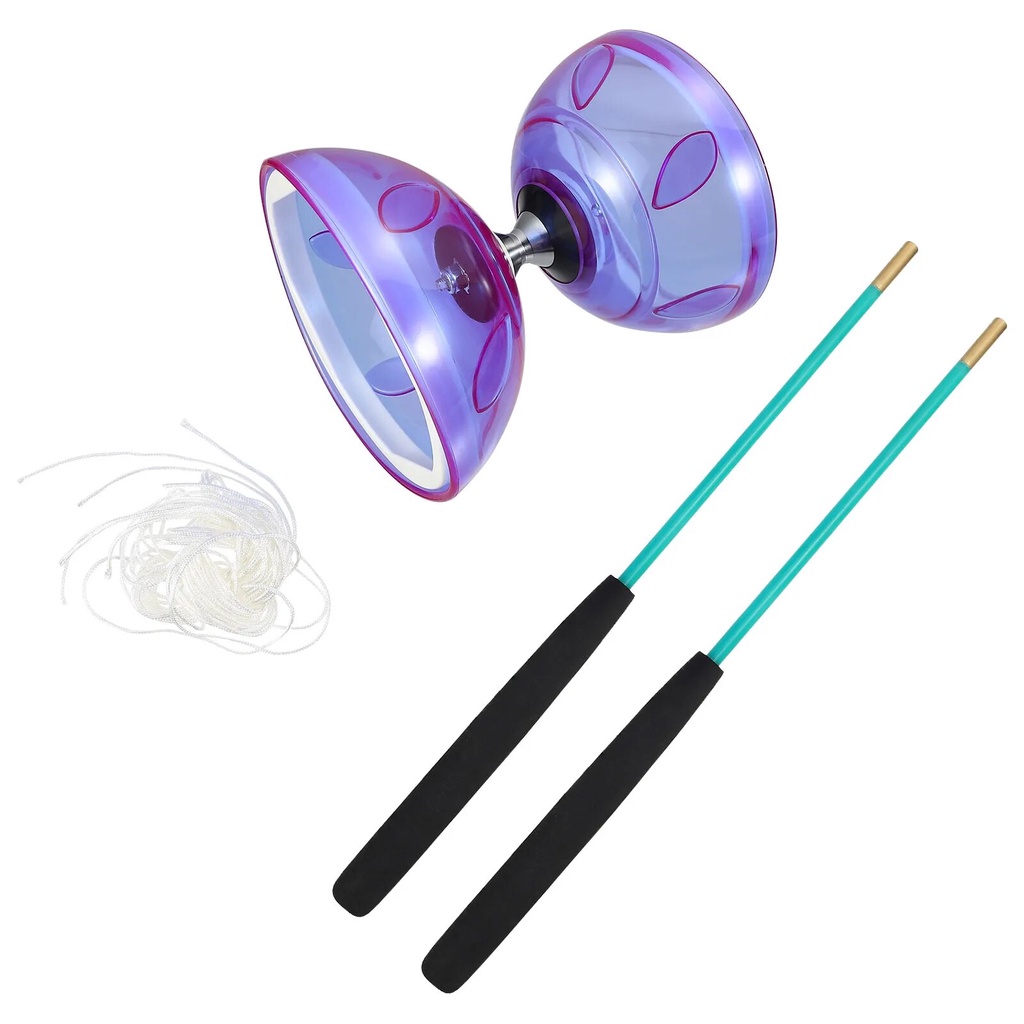142 Diabolo Yoyo Chinese Toy Set Kids Bearing Juggling Toys Sticks