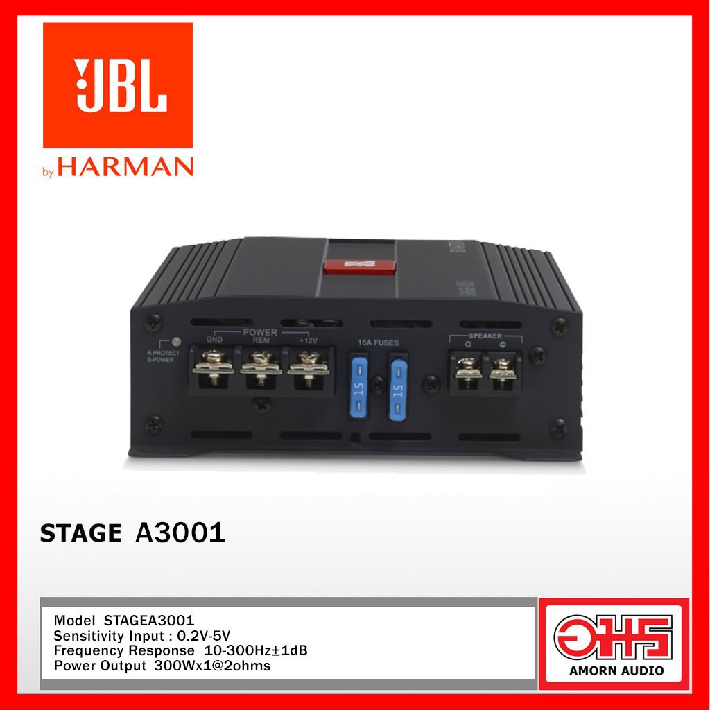 jbl-stage-a3001-เพาเวอร์แอมป์-เพาเวอร์ติดรถยนต์-เพาเวอร์คลาสดี-class-d-amornaudio