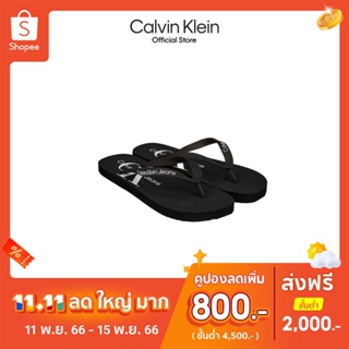 CALVIN KLEIN รองเท้าแตะผู้หญิง รุ่น YW01246 BDS - สีดำ