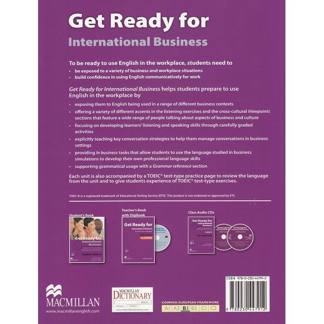 DKTODAY หนังสือ GET READY FOR INTERNATIONAL BUSINESS 2 Student's