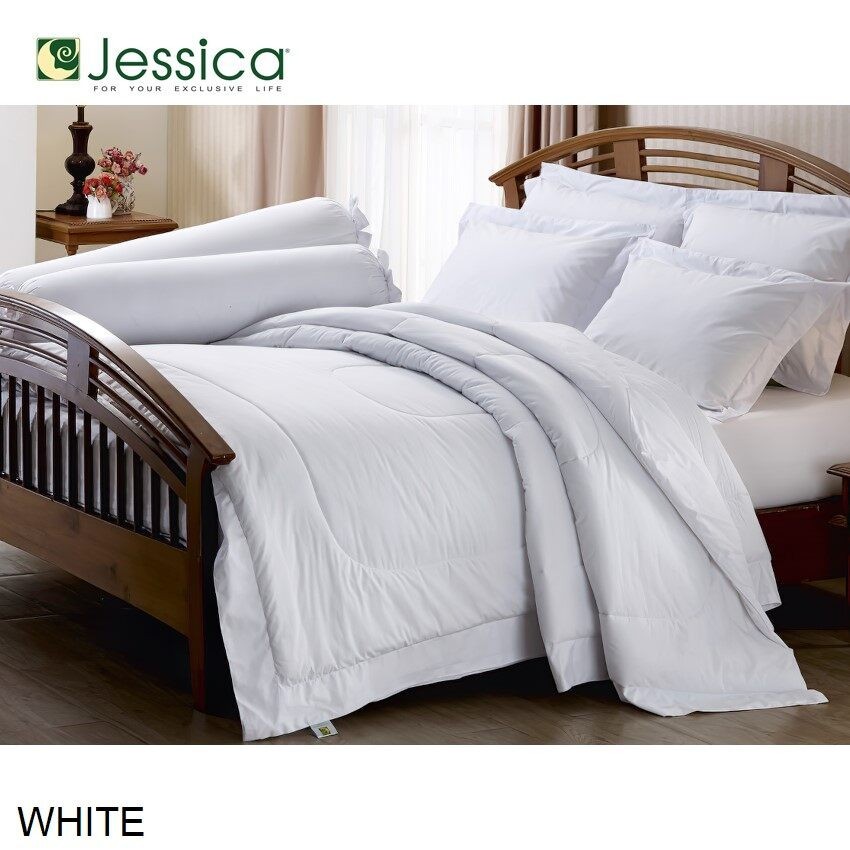 Jessica เจสสิก้า ผ้าปูที่นอน (ไม่รวมผ้านวม) 3.5ฟุต 5ฟุต 6ฟุต สีขาว ...