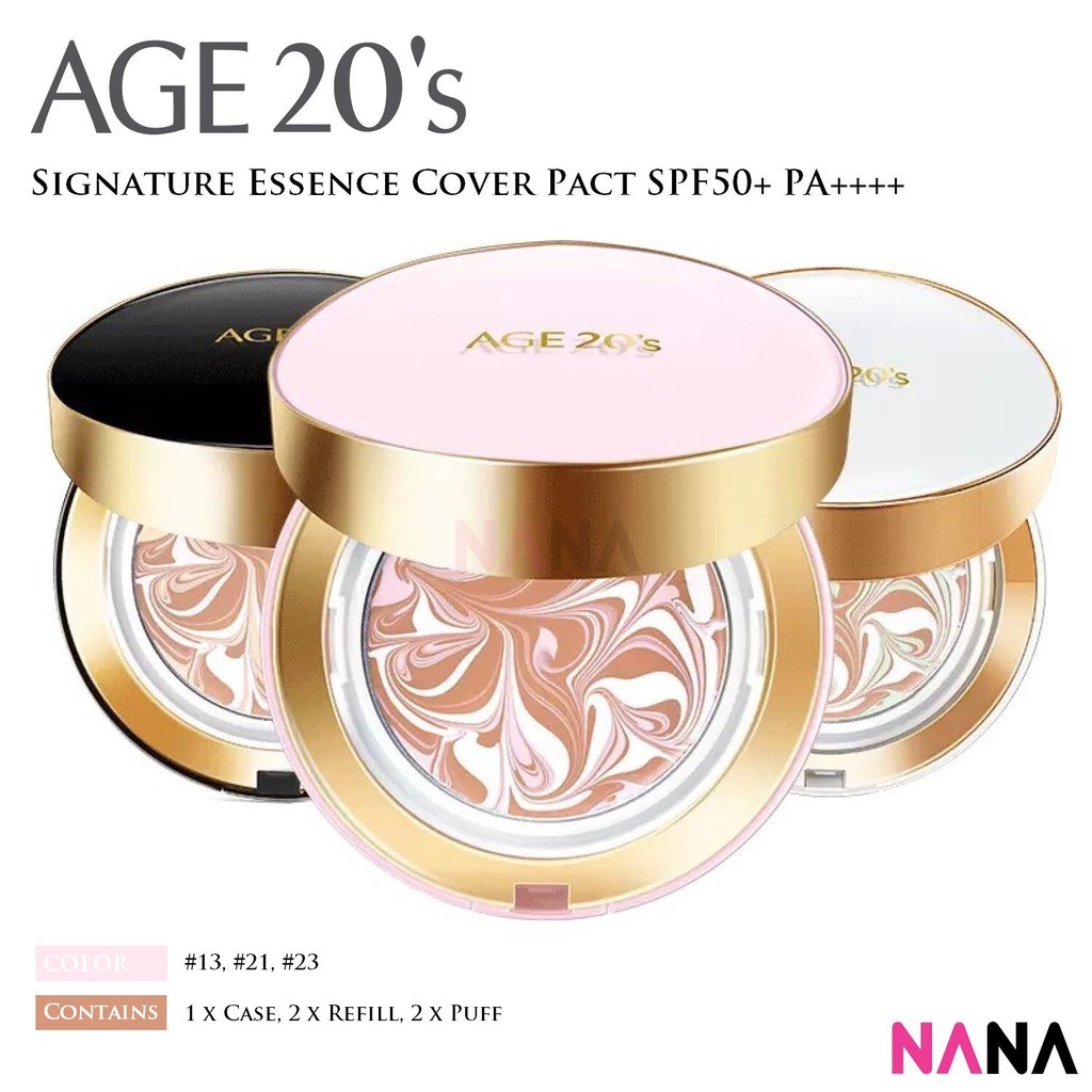 [AGE 20’s] New Original Star Edition Essence Cover Pact #Champagne Gold Case