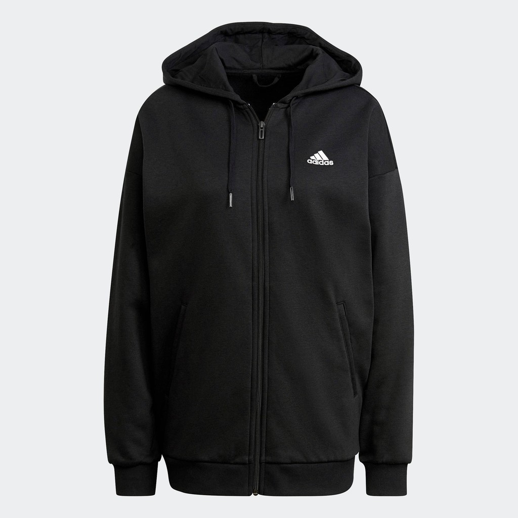 adidas Lifestyle Essentials Small Logo FullZip Hoodie Women Black