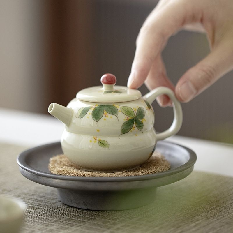 มือวาดหอมหวาน-osmanthus-fulu-กาน้ำชาเซรามิค-kung-fu-ชุดชาชา-sketch-หม้อ-underglaze-สีในครัวเรือน-master-ถ้วยถ้วยชา