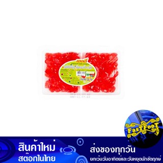 เยลลี่หัวใจเล็กผ่า สีแดง 220 กรัม ดีลิคัพ Deli Cup Red Small Heart Jelly