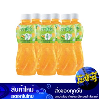 น้ำผลไม้ผสมวุ้นมะพร้าว น้ำส้ม 320 มล. (แพ็ค6ขวด) กาโตะ Kato Fruit Juice Mixed With Coconut Jelly, Orange Juice