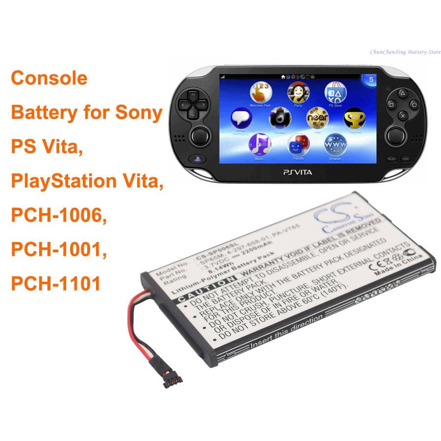 thumbnail image 2 of Replacement SP65M Battery For Sony PS Vita 1000 Series (PCH-1000, 1001, 1100, 1101) - 2210 MAh 2 of 6