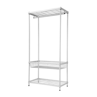 โปรโมชั่น : HomePro ตู้เสื้อผ้า 1 ตะกร้า LINEAR LN-WR90-1 90 ซม. สีขาว แบรนด์ PLIM