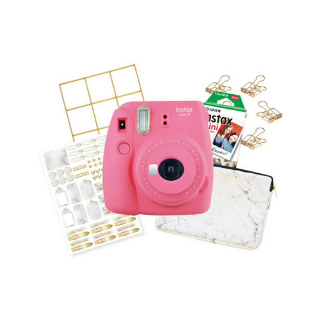 ลดเพิ่ม-8-fujifilm-instax-mini-9-marble-set-instant-film-camera-free-film-3free1-crafbox