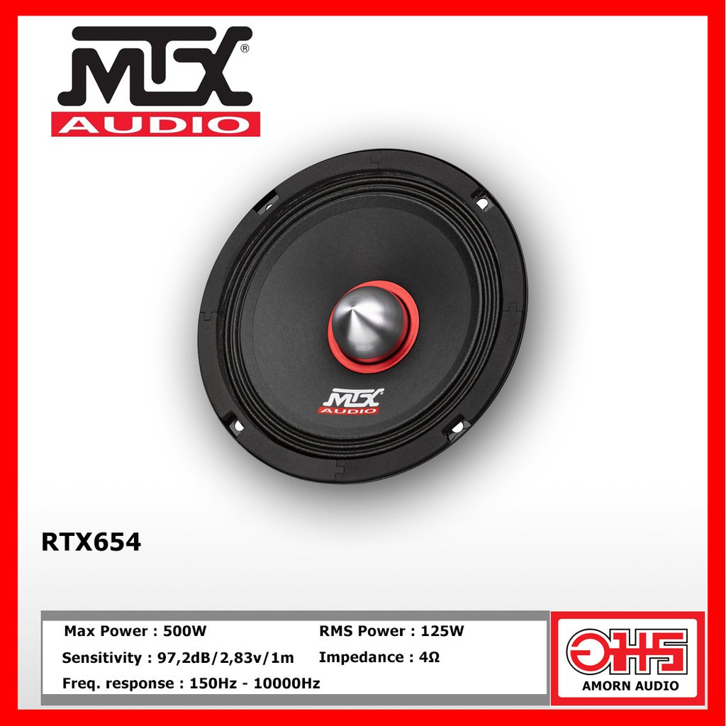mtx-rtx654-เครื่องเสียงรถยนต์-ลำโพงเสียงกลาง-6-5นิ้ว-1ดอก-amornaudio-อมรออดิโอ