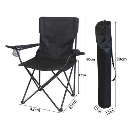 ลดเพิ่ม-8-เก้าอี้-แคมป์ปิ้ง-พับได้-เชายหาด-อุปกรณ์-แคมป์ปิ้ง-กว้าง-50-x-ลึก-50-x-สูง-80-สีดำ-camping-cha