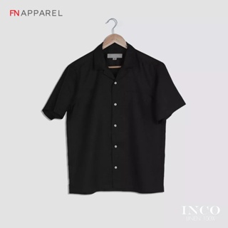 INCO Linen 100% Hawaiian collar shirt เสื้อลินิน คอฮาวาย แขนสั้น เกรด Premium
