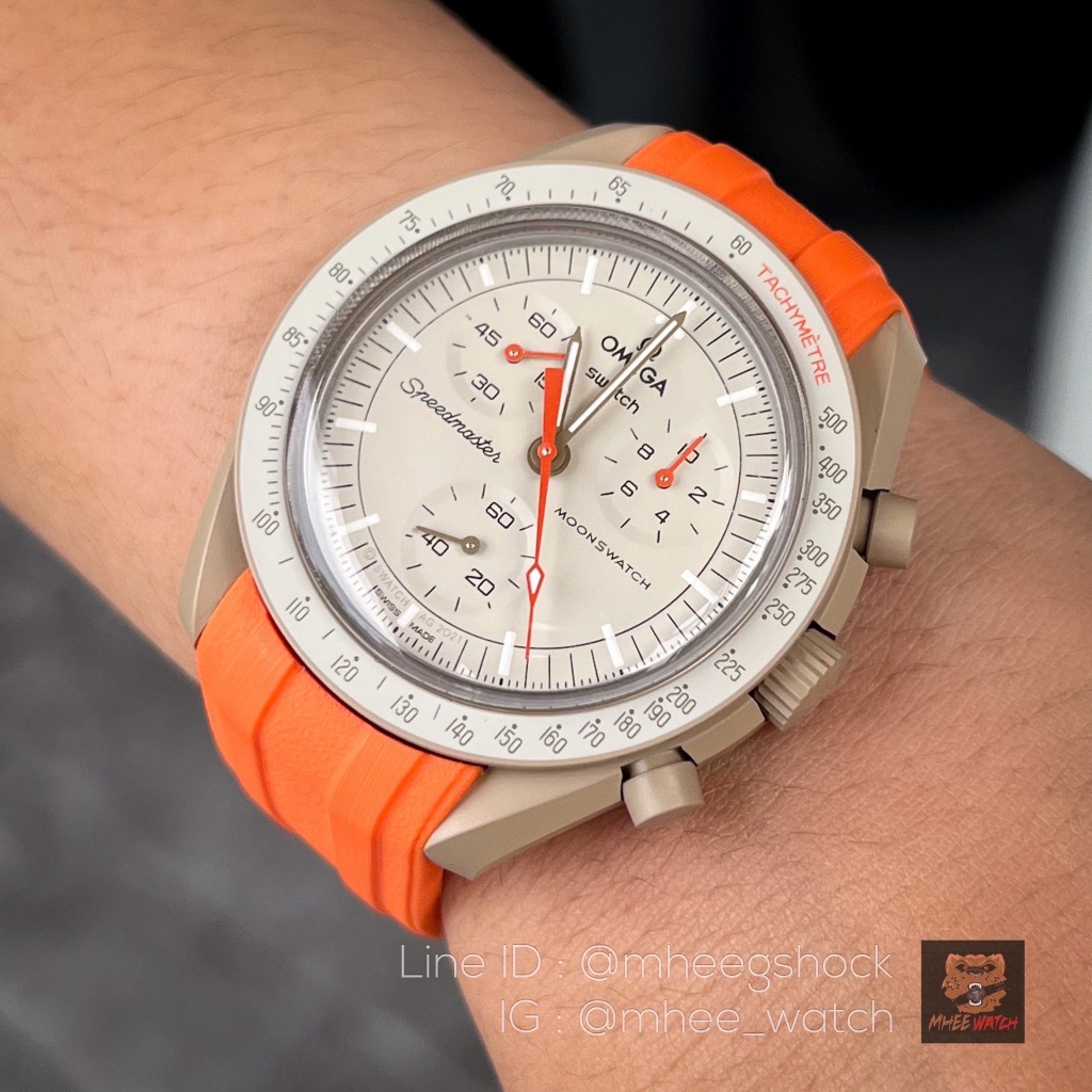 สวอช โอเมก้า Mission to Jupiter With Rubber Strap Good Quality | Shopee ...