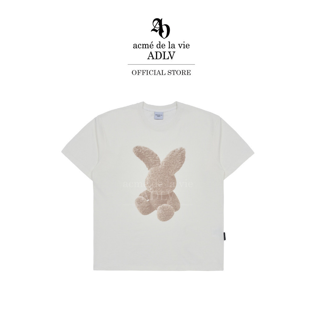 ADLV [acme de la vie] เสื้อยืด Oversize รุ่น Fuzzy Rabbit Short Sleeve ...