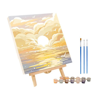 [ซื้อครบ 30.- ลดค่าส่ง 80.-] ระบายสีตามตัวเลข ภาพวาดตกแต่งอะคริลิก ของเล่นวาดภาพ ของขวัญเด็ก กระตุ้นจินตนาการ