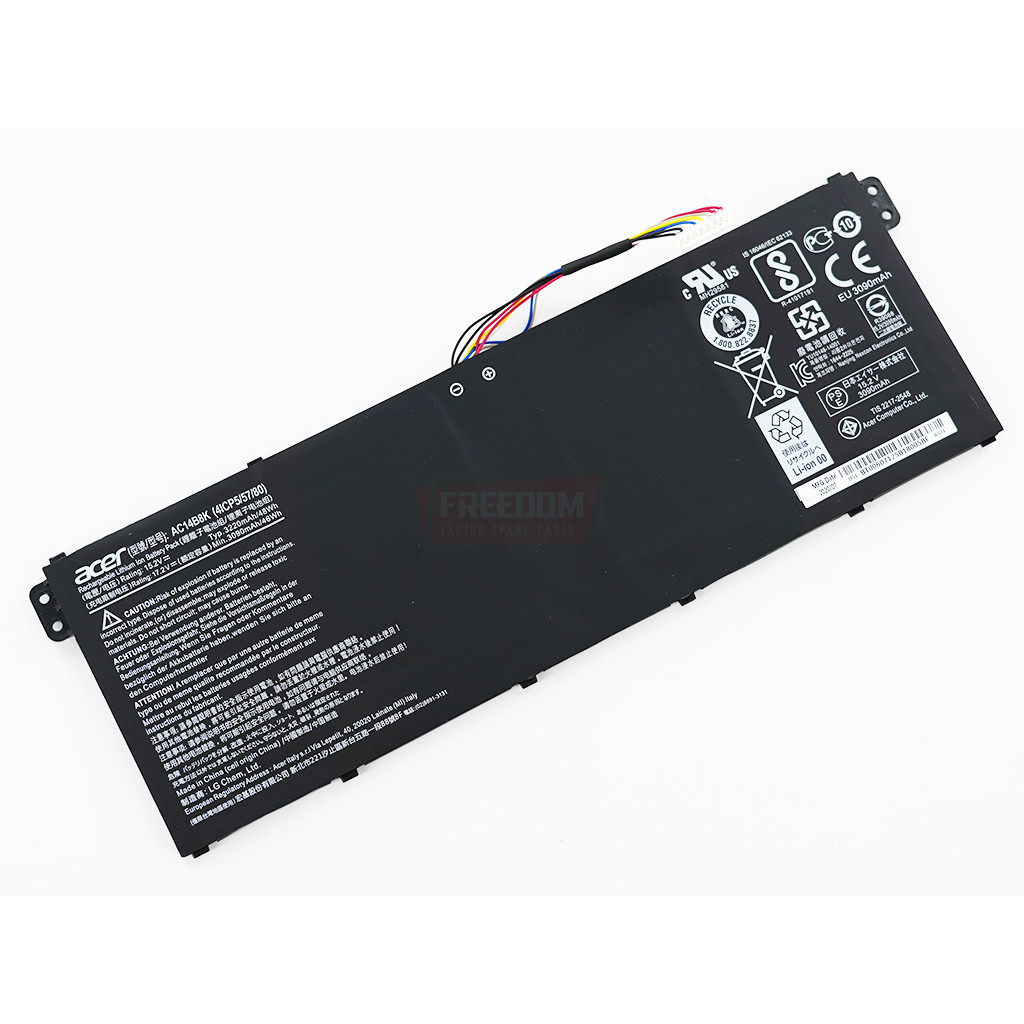 แบตเตอรี่โน๊ตบุ๊ค (แท้) AC14B7K AC14B8K AC14B3K ACER NITRO 5 Aspire ...