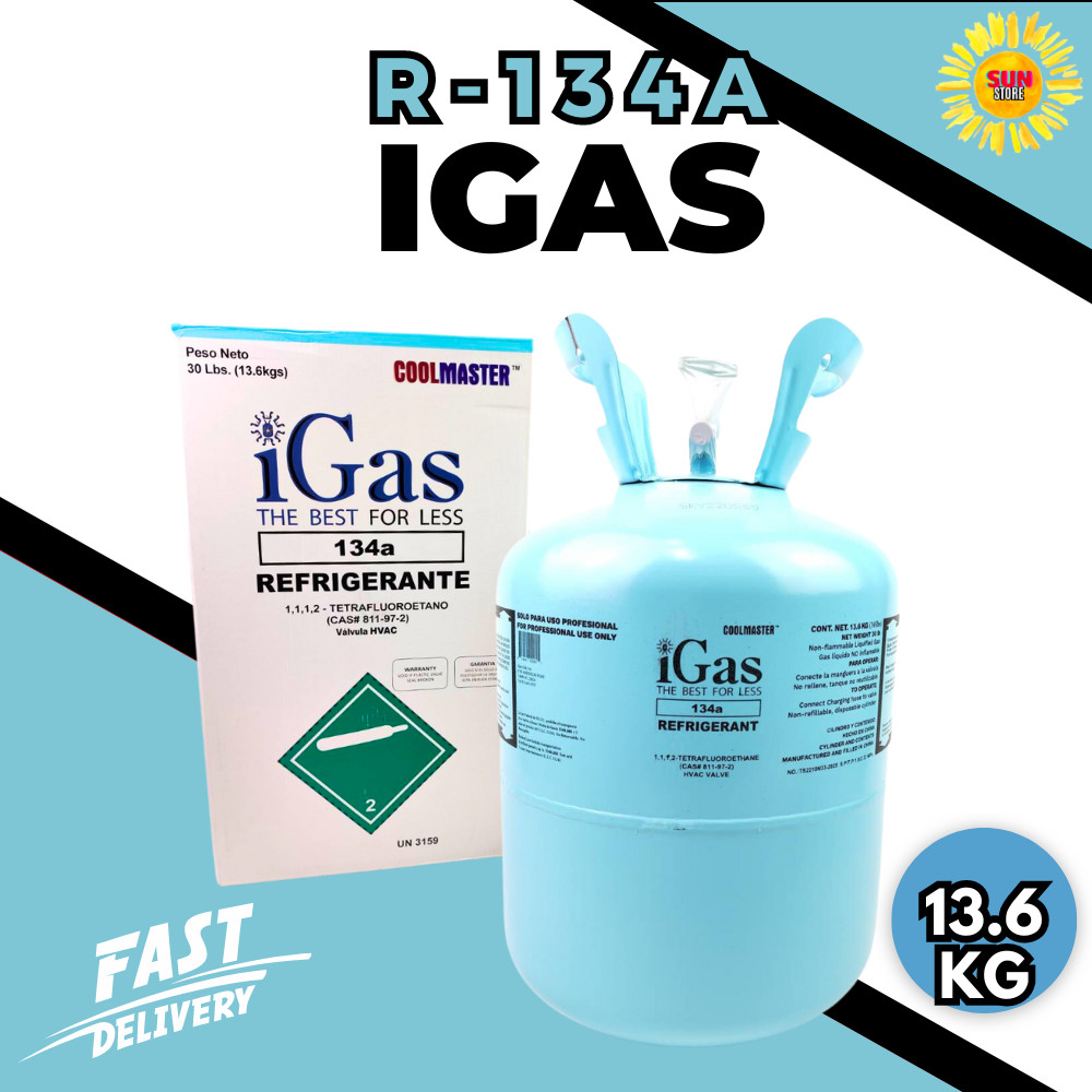 น้ำยาแอร์ R134A ยี่ห้อ iGAS(brand in usa) ขนาด 13.6KG. แบรนด์จาก usa ...
