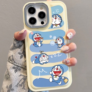 เคสโทรศัพท์มือถือนิ่ม ลายการ์ตูนโดราเอมอน ก้อนเมฆ สําหรับ iPhone 14Promax 13 12 11 7Plus X XR xsmax