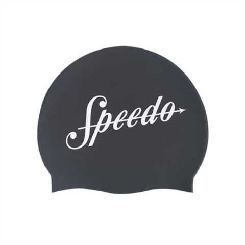 speedo-speedo-fit-hair-care-พิมพ์โลโก้หมวกว่ายน้ำซิลิโคนกันน้ำสำหรับผู้ชายและผู้หญิง