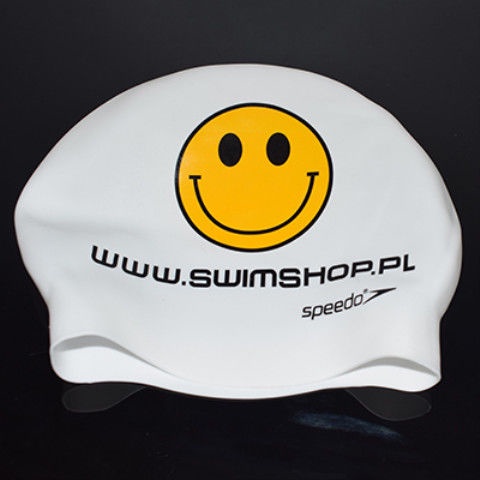 speedo-speedo-fit-hair-care-พิมพ์โลโก้หมวกว่ายน้ำซิลิโคนกันน้ำสำหรับผู้ชายและผู้หญิง