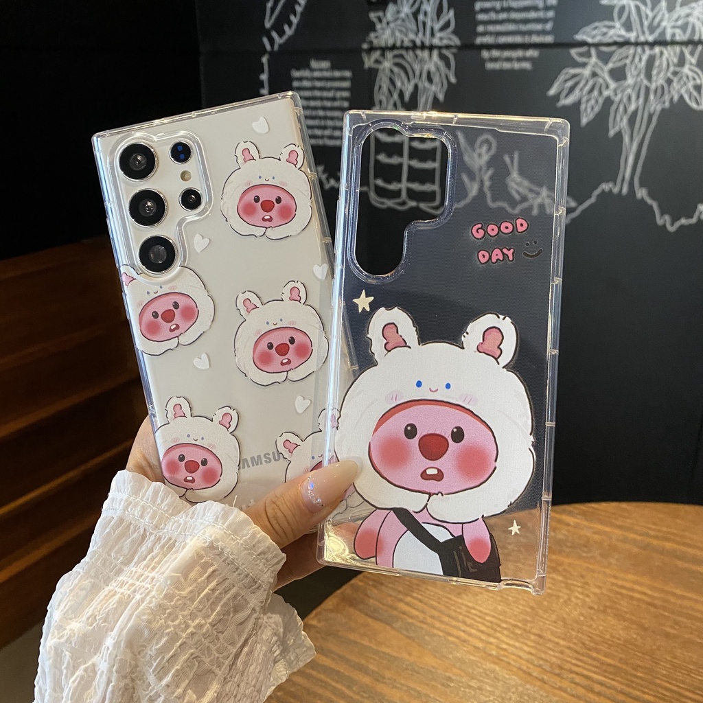 การ์ตูน น่ารัก loopy นูเตรีย เคส Samsung Galaxy S24 Ultra S23FE S23