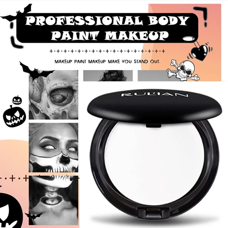 02l Pure white makeup Concealer Full Coverage White Triangle Powder