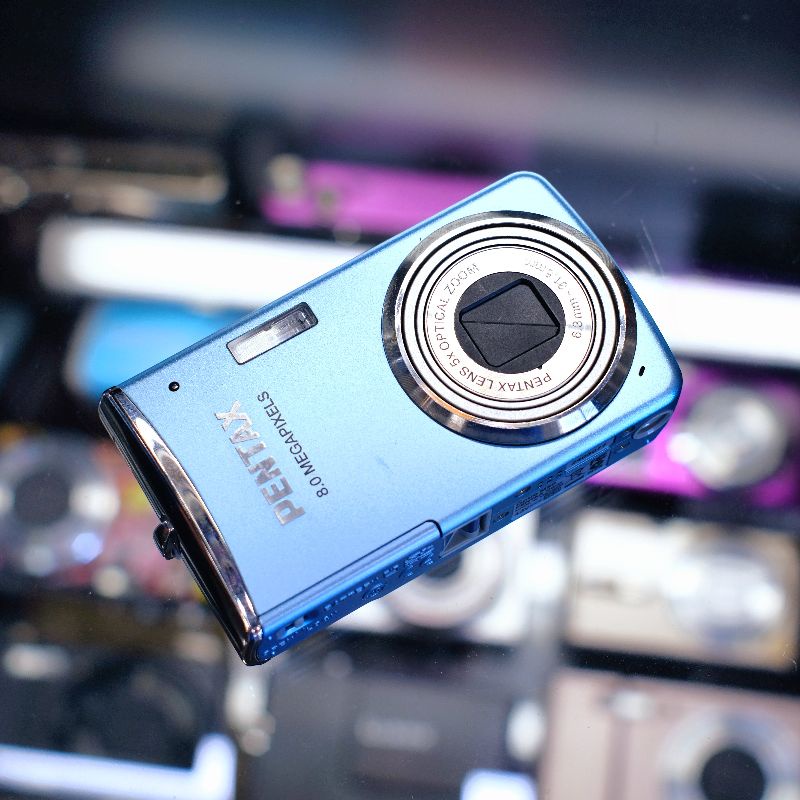 【美品】【スマホ転送OK】ペンタックス PENTAX Optio M50 水色 美品】【スマホ転送OK】ペンタックス PENTAX Optio M50 水色