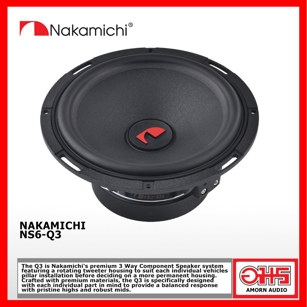 nakamichi-ns6-q3-ลำโพง-6-5-นิ้ว-3-ทาง-พร้อม-woofer-เสียงเบส-twitter-เสียงแหลม-amornaudio