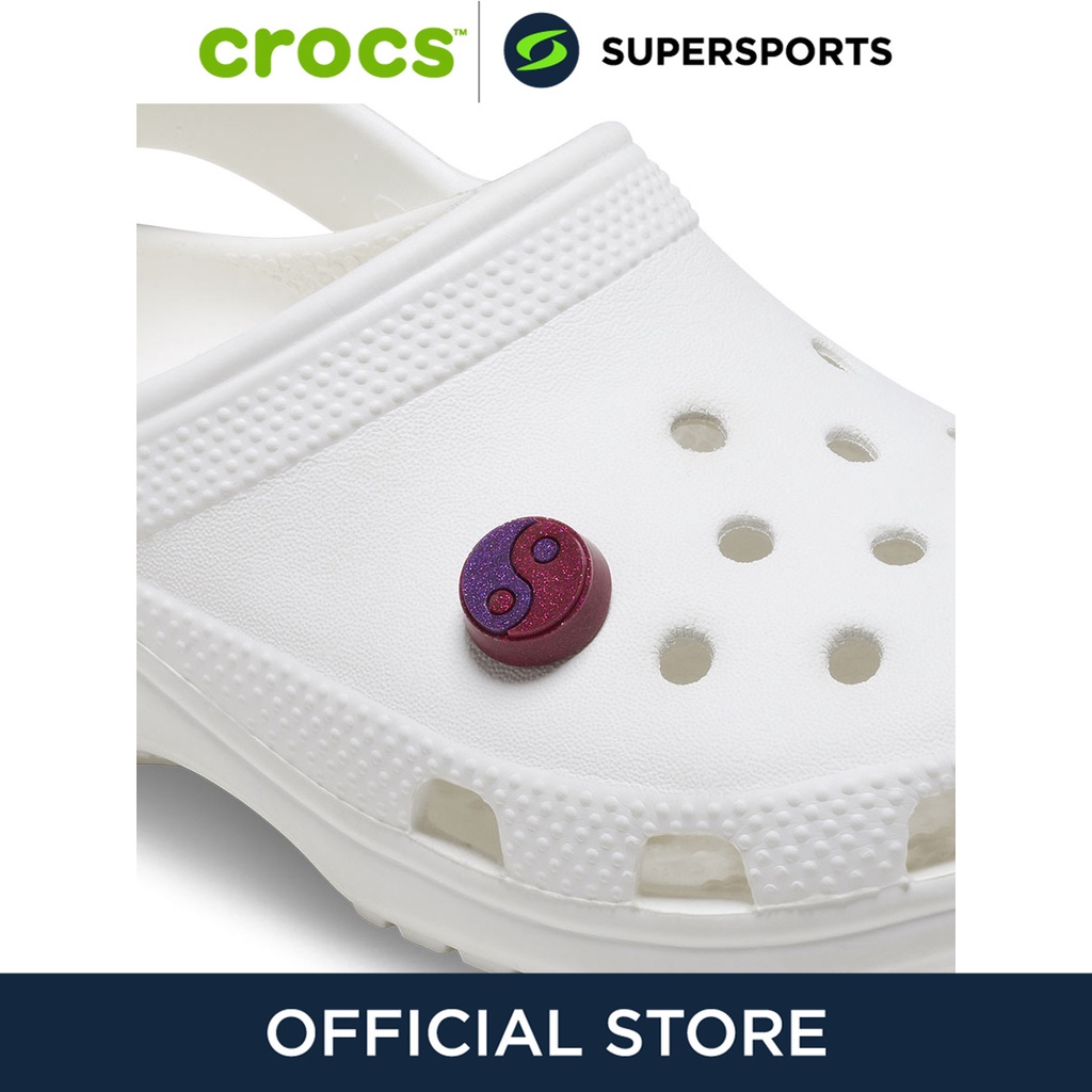 CROCS Jibbitz Glitter Pink Yin Yang ตัวติดรองเท้า Shopee Thailand
