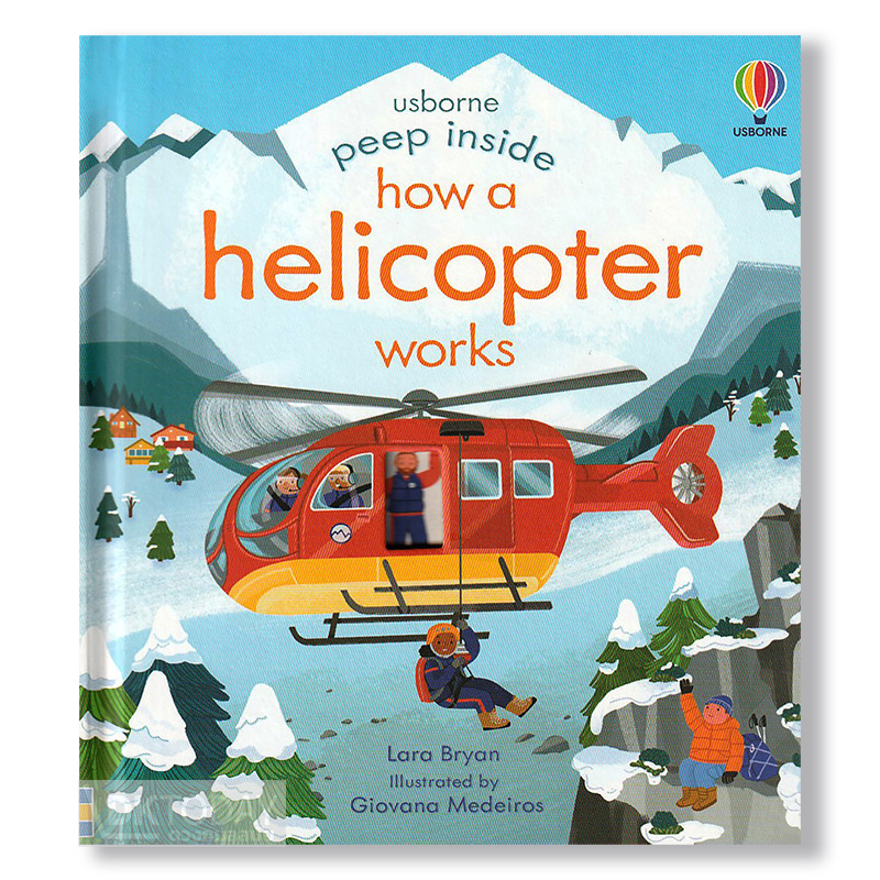 DKTODAY หนังสือ USBORNE PEEP INSIDE HOW A HELICOPTER WORKS (AGE 3 ...