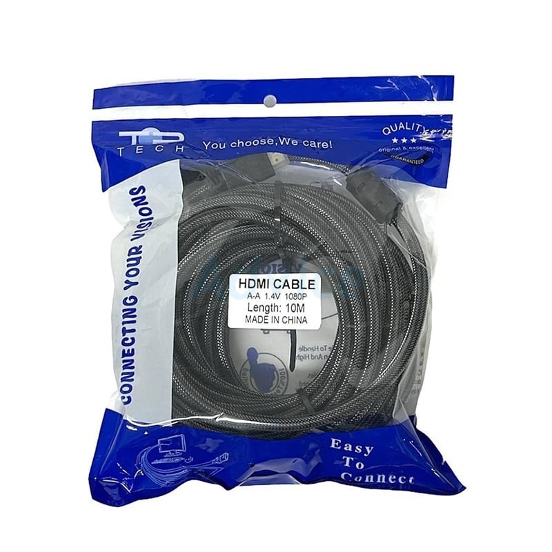 TOP TECH Cable HDMI (V.1.4) M/M (10M) สายถัก TP88 - A0114472 | Shopee ...