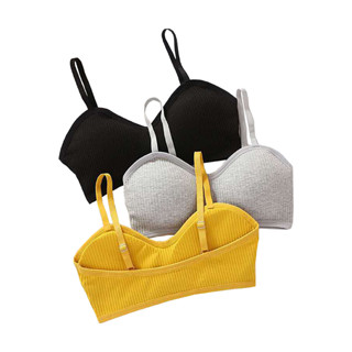 โปรโมชั่น Flash Sale : [ซื้อครบ 30.- ลดค่าส่ง 80.-] ชุดชั้นในหญิง สปอร์ตบรา ผ้านิ่ม ฟองน้ำนุ่ม ใส่สบาย ไม่เสียทรง เกรดพรีเมี่ยม