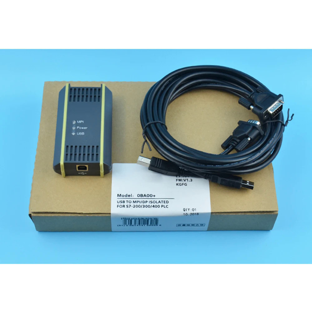 สำหรับ Siemens 0BA00 PLC สายการเขียนโปรแกรม PC Adapter สำหรับ S7-200 ...