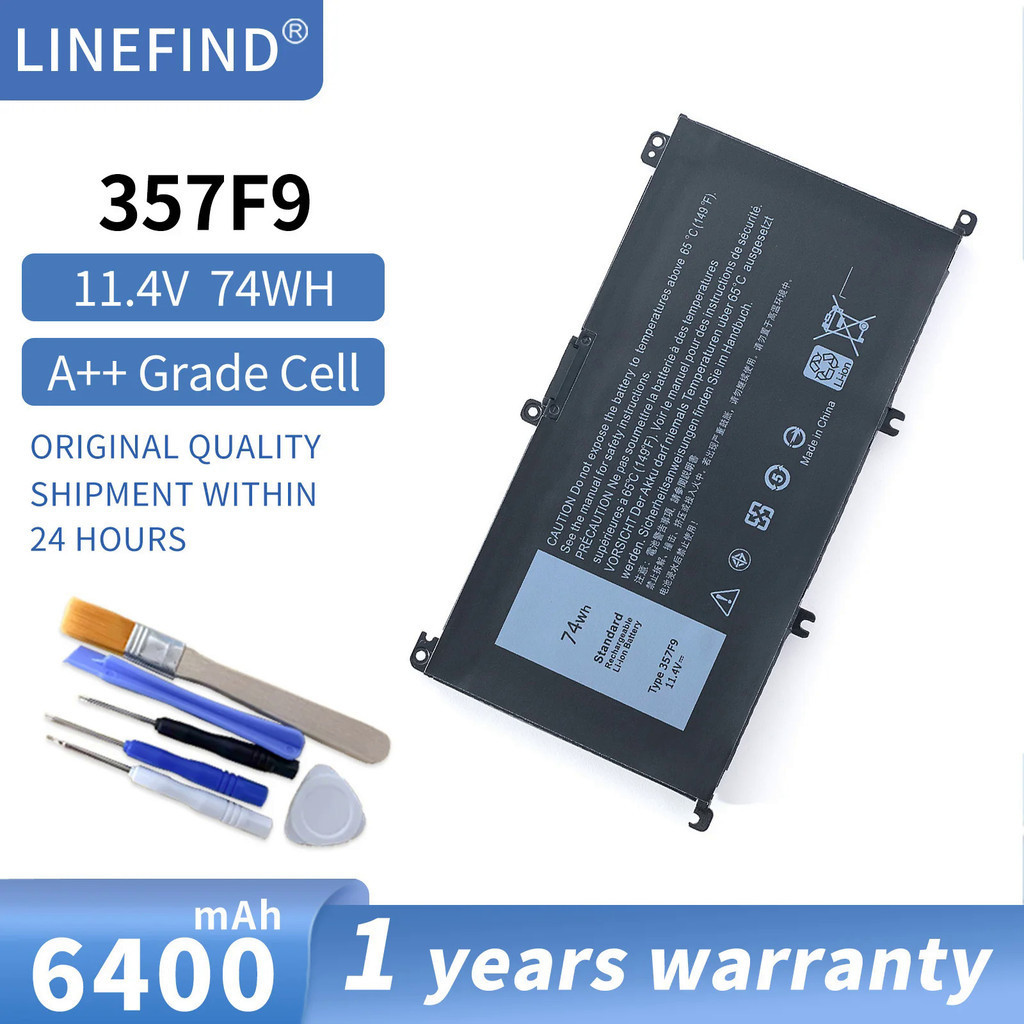 แบตเตอรี่แล็ปท็อป357F9สำหรับ Dell Inspiron 15 7000 Gaming 7557 7559 ...